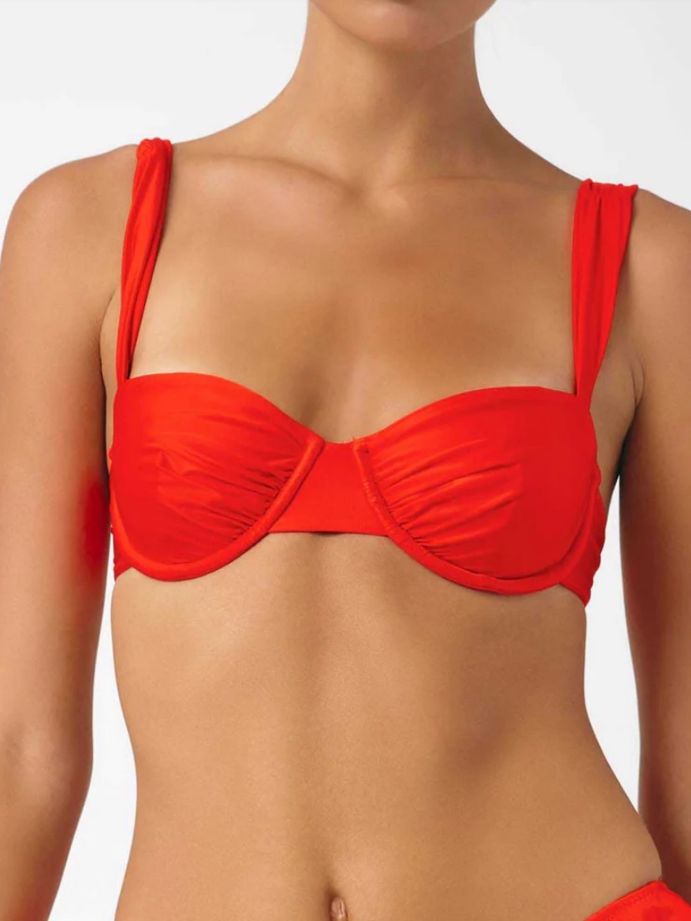 Blackbough Brand Red Underwire Bikini Top Size Large